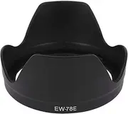 NinoLite EW-78E, EF-S15-85mm F3.5-5.6 is USM Compatible Lens Hood, Can Mount Filters and Lens Caps When Reversing Hood Black