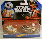 STAR WARS 2 PACK BB-8 POE DAMERON HOT WHEELS HW DIECAST RARE