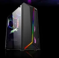 在飛比找Yahoo!奇摩拍賣優惠-新殼上市 FLASH 流光RGB ATX 流光黑 玻璃側透機