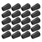 20pcs/Pack Heavy Duty Rubber Walking Stick Tips Ferrule Protectors Cane End MU