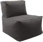 James Allan HEOF17035 Sensibility Pouf Chair Cover - Cover Only - Charcoal