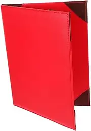 Tofficu Document Folder Safe Certificate Cover Red Leather Stylish Organizer for College Wedding School