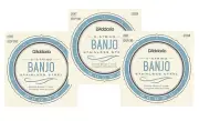 D'Addario Banjo Strings 3 Sets EJS60 Stainless Steel Light Loop End EJS60