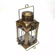 Brass Nautical Decor Box Type Steel Kerosene Oil Maritime Ship Lantern