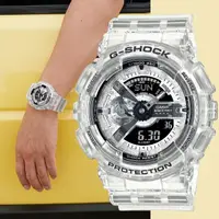 在飛比找momo購物網優惠-【CASIO 卡西歐】G-SHOCK 40周年透明限量版透視