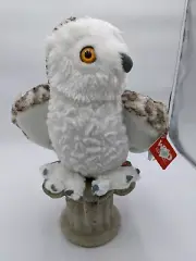 Wild Republic Snowy Owl Plush Stuffed Spotted White Animal Toy 12”