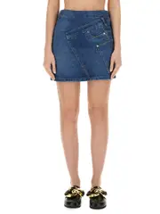 [JW Anderson] JW Anderson-Denim Miniskirt-Donna 6