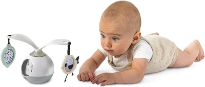 Tiny Love Black & White Decor Collection 2-In-1 Tummy Time Mobile Entertainer...
