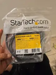 StarTech DP2HDMM1MB 3ft (1m) DisplayPort to HDMI Cable, 4K 30Hz Video, DP 1.2 to