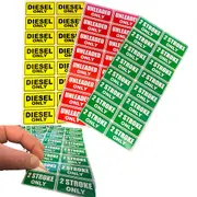 16 x Diesel 2 Stoke Unleaded 4 Fuel Petrol Jerry Can Cans Stickers Sticker