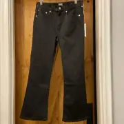 Edwin Woman’s Cassia Mini Boot Ankle Jeans- Size 28-Black NWT