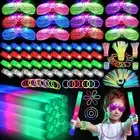 168 PCS Glow in the Dark Party Supplies, Light Up Party Favors 12PCS LED Glas...
