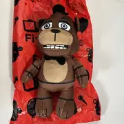 Phatmojo Five Nights At Freddy’s 7.5” Plush Brown Bear w/ Bag