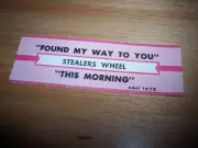1 Stealers Wheel Found My Way To You / This Morning Jukebox Title Strip