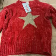 Toddler Girls' 'Star' Pullover - Cat & Jack Red (18 Months)