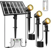 3 in 1 Solar Garden Lights with Remote Control - IP66 Waterproof