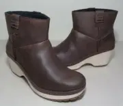 Merrell Size 8 M HALENDI BLUFF Espresso Brown Leather Boots New Women's Shoes