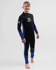 [Land & Sea Sports] Land & Sea Sports Boys' Enduro Steamer Wetsuit in Blue Size 10 10 Blue