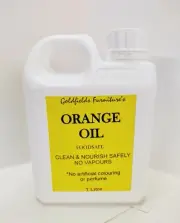 ORANGE OIL ONE LITRE FURNITURE POLISH CLEAN & REFRESH WOOD NON TOXIC
