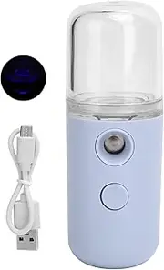 USB Face Mist Sprayer, Rechargeable Handheld Face Humidifier Sprayer Moisturizing Hydrating Face Humidifier Sprayer for Women and Men (B)