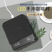 在飛比找樂天市場購物網優惠-咖啡 充電式智能手沖咖啡秤 贈隔熱墊 自動計時 電子秤 料理