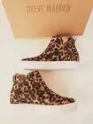 NWT Steve Madden Womem's Wedge Sneaker Size 6 Claud Leopard