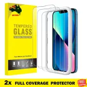 2X Tempered Glass Screen Protector For iPhone 15 14 11 12 13 Mini Pro Mel Stock