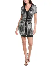 Milly Scallop Textured Mini Dress