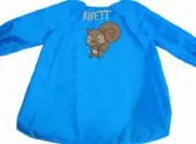 Kids Art Smock | Craft & Art Apron | Forest Animals | Chipmunk | 1st Name FREE