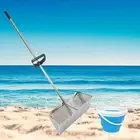 with Foldable Fishing Bucket Loosening Sand Steel Sand Sieve Sand Flea Rake