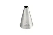 Mondo Stainless Steel #8 Round Piping Tip Icing Cake Decorating Nozzle Silver