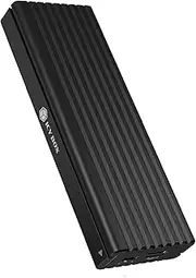 ICY BOX M.2 NVMe and SATA SSD Enclosure, USB 3.1 (Gen2, 10Gbps), Tool-Free, USB-C to USB-C Combo Cable with Type-A Adapter, PCIe M-Key, Write Protection, Black, IB-1817MCT-C31, Black