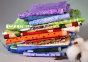 Fabric Scrap Strips, over 2 yards total, 100% cotton