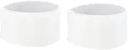 SVRITE 1 Pair Soccer Shin Guard Stay Fixed Bandage Tape Shin Pads Prevent Drop Off Adjustable Elastic Sports Bandage,White
