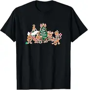 [Disney] Mickey Minnie Goofy Pluto Chip Dale Christmas Tree T-Shirt