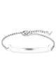 BULLION GOLD Sleek Bar Bracelet-White Gold