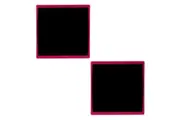 2PK Quartet Basics Chalkboard 350x350mm Memo Notes Learning Board Pink
