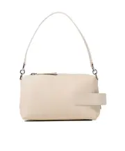 Hogan Zip-Up Script bag One size cream