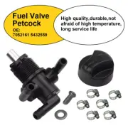 Valve Fuel Petcock Tank 3Way & NUT Knob Fit 00-06 Polaris 325 Magnum 330 500 4x4