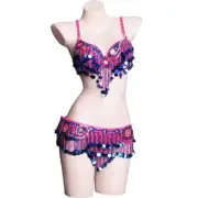 Women beaded bra belt belly dance costume belly dancing Carnival Tops waist Chai