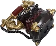 HAMPPLIES Vintage Resin Telephone Decor Retro Style Old Fashioned Phone for Home Office Decoration House Supplies for Living Room Study Spaces