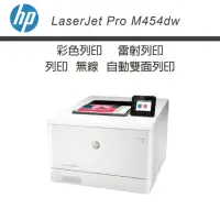 在飛比找momo購物網優惠-【HP 惠普】Color LaserJet Pro M454