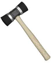Powernail Model 5MI Double Cap Black Rubber Mallet (weighs 4 pounds)
