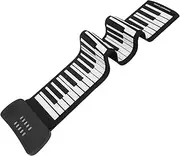 SUPVOX Portable Digital Piano Keyboard 61 Keys Roll up Electronic Piano Hand Rolled Foldable Built-in Speaker Battery