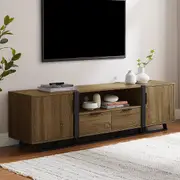 Criterion Capri Entertainment Unit, TV Unit, TV Cabinet 1800mm Dark Oak
