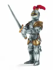 NEW Schleich 70010 Ritter Knight with Sword & golden armour RETIRED figurine toy