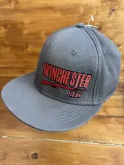NEW Winchester Rifle OSFM Hat Mystery House Baseball Cap Gray Red Hunt Shooting