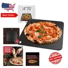 Solid Steel Pizza Stone - 14" x 14" Unbreakable for Perfect Crusts at Home