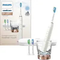 在飛比找樂天市場購物網優惠-Philips【美國代購】飛利浦 電動牙刷 超音波鑽石靚白9