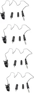 Generic 4 Sets Universal Pickup Clip for Guitars Clip-on Receiver High Fidelity Sound Pickup Made of Rubber for Longevity